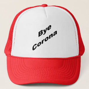 Trucker-Mütze rot Bye CORONA Truckerkappe