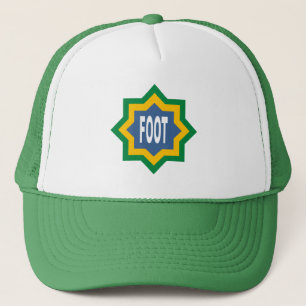 Trucker-Mütze weiß/grün FUSSBALL Truckerkappe