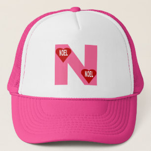 Trucker-Mütze weiß/rosa WEIHNACHTEN Truckerkappe