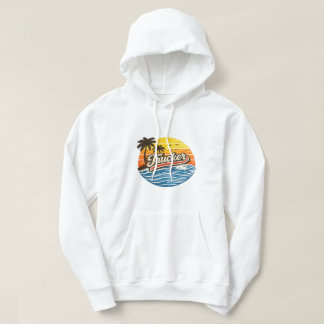 Trucker Retro Sunset Design Hoodie