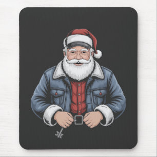 Trucker Santa Claus Funny Truck Fahren Weihnachten Mousepad