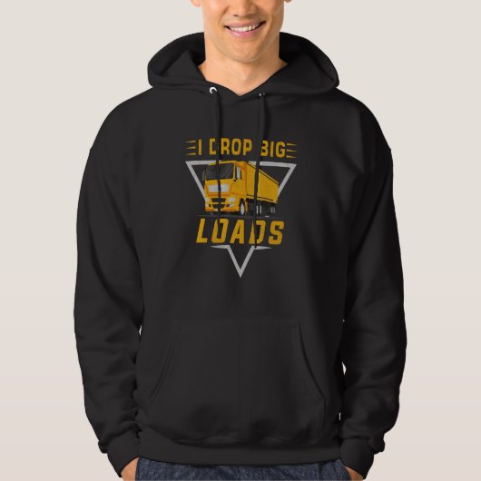 Trucker Semi Truck Driver Men Women Truckin Hoodie (Vorderseite)