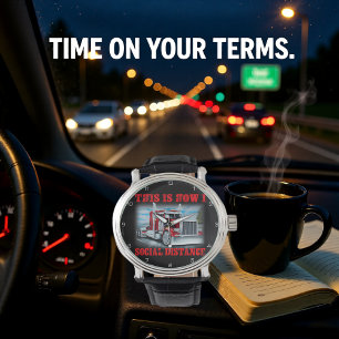 Trucker: So halte ich sozialen Abstand Armbanduhr