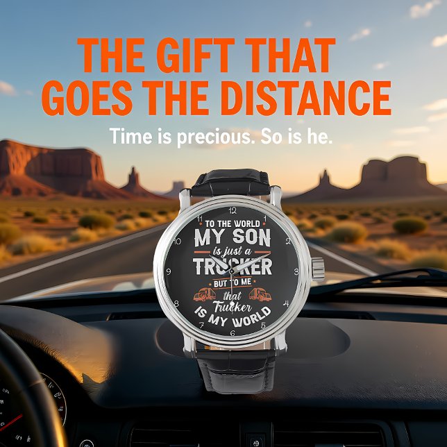 Trucker Son, My World Clock Armbanduhr (Von Creator hochgeladen)