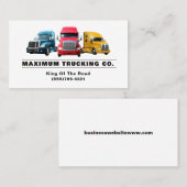 Trucker Transport Semi Trucking Company Visitenkarte (Vorne/Hinten)