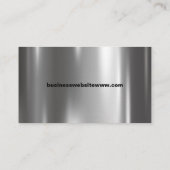 Trucker Transport Semi Trucking Metal Visitenkarte (Rückseite)