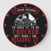 Trucker träumte nie, aber tötete ihn große wanduhr (Vorderseite)
