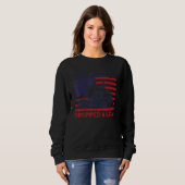 Trucker Truck Driver American Flag Dropped A Load Sweatshirt (Vorne ganz)
