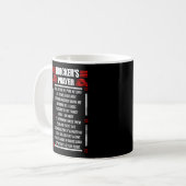 Trucker Truck Trucker's Gebet Gott Glauben Kaffeetasse (Vorderseite Links)