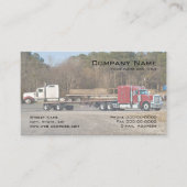Trucker Trucking Business Card Visitenkarte (Vorderseite)