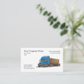 Trucker Trucking Business Card Visitenkarte (Stehend Vorderseite)