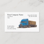 Trucker Trucking Business Card Visitenkarte (Vorderseite)