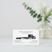 Trucker Trucking Business Card Visitenkarte (Stehend Vorderseite)