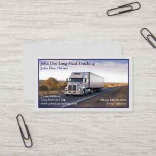Trucker Trucking Business Card Visitenkarte