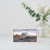 Trucker Trucking Business Card Visitenkarte (Stehend Vorderseite)