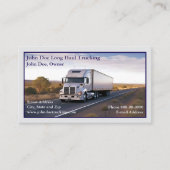 Trucker Trucking Business Card Visitenkarte (Vorderseite)