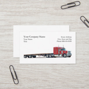 Trucker Trucking Business Card Visitenkarte