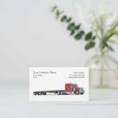 Trucker Trucking Business Card Visitenkarte (Stehend Vorderseite)