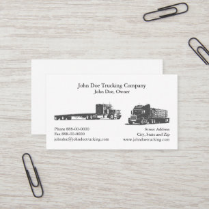 Trucker Trucking Business Card Visitenkarte