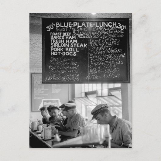 Trucker's Cafe, 1940 Postkarte (Vorderseite)