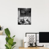 Trucker's Cafe, 1940. Vintages Foto Poster (Heimbüro)