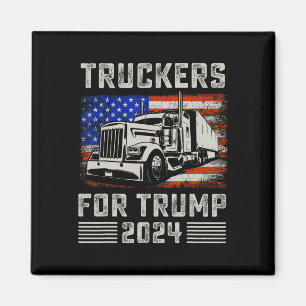 Truckers For Trump Amerikanische Flagge - Trump Vi Magnet