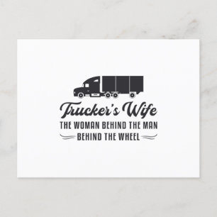 Truckers Frau Trucker's Frau Die Frau Hinter Der S Postkarte