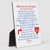 Truckers Liebe Gedicht Fotoplatte (Seite)