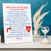 Truckers Liebe Gedicht Fotoplatte (Seite)