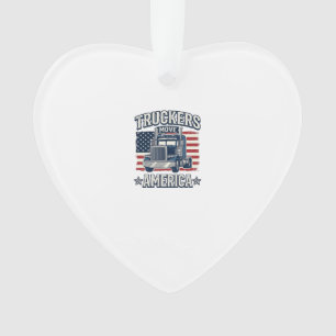 Truckers Move America Vintage-Truck-Shirt-Design_1 Ornament
