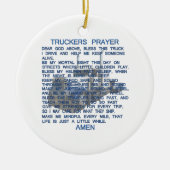 Truckers Prayer Keramik Ornament (Vorne)