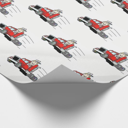 Truckfahrer für das Abpackpapier Geschenkpapier (Ecke)