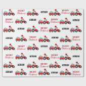 Truckfarm Farm Individuelle Name Geschenkpapier (Flach)