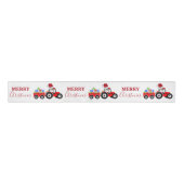 Truckfarm Red Christmas Tractor Ripsband (Vorderseite)