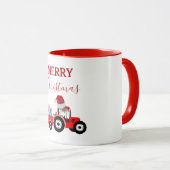 Truckfarm Red Christmas Tractor Tasse (VorderseiteRechts)