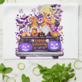 Truckin Halloween Gnomes Geschirrtuch (Gefaltet)