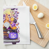 Truckin Halloween Gnomes Geschirrtuch (Viertel Falte)