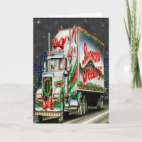 Truckin Sankt - Gruß-Karte