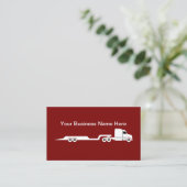 Trucking And Freight Courier Business Cards Visitenkarte (Stehend Vorderseite)