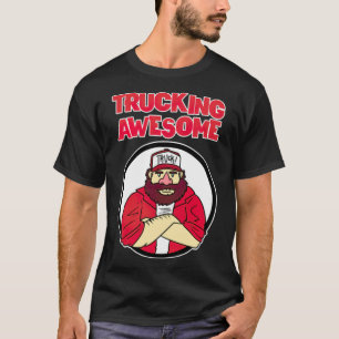 TRUCKING AWESOME Geschenkidee amaste T-Shirt-Gesch T-Shirt