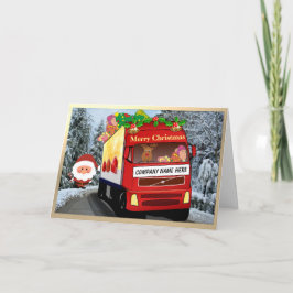 Trucking Business Company Weihnachtskarte Feiertagskarte