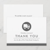 Trucking-Flotte + Kunden | Minimal Flat Danke (Vorne/Hinten)