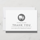 Trucking-Flotte + Kunden | Minimal Flat Danke (Vorderseite)