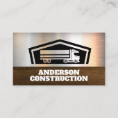 Trucking Semi Driver | Goods Transport Visitenkarte (Vorderseite)