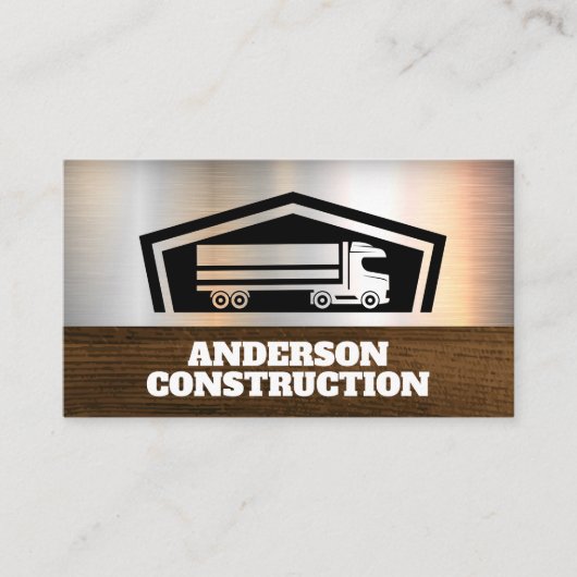 Trucking Semi Driver | Goods Transport Visitenkarte (Vorderseite)