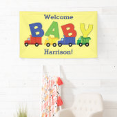Trucks Baby Shower Banner (Insitu)