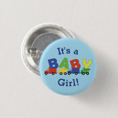 Trucks Baby Shower Button (Vorne & Hinten)