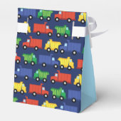 Trucks Boy Baby Shower Construction Niedlich Geschenkschachtel (Rückseite)