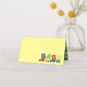 Trucks Boy Baby Shower Construction Niedlich Platzkarte (Vorderseite)