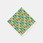Trucks Boy Baby Shower Serviette (Ecke)